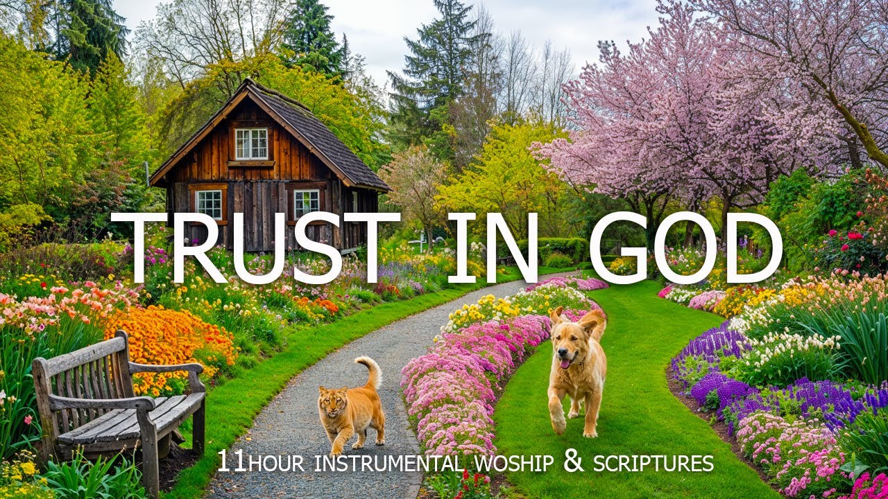 TRUST IN GOD : Soothing Worship Piano & Powerful Bible Verses With Beautiful Nature Scene