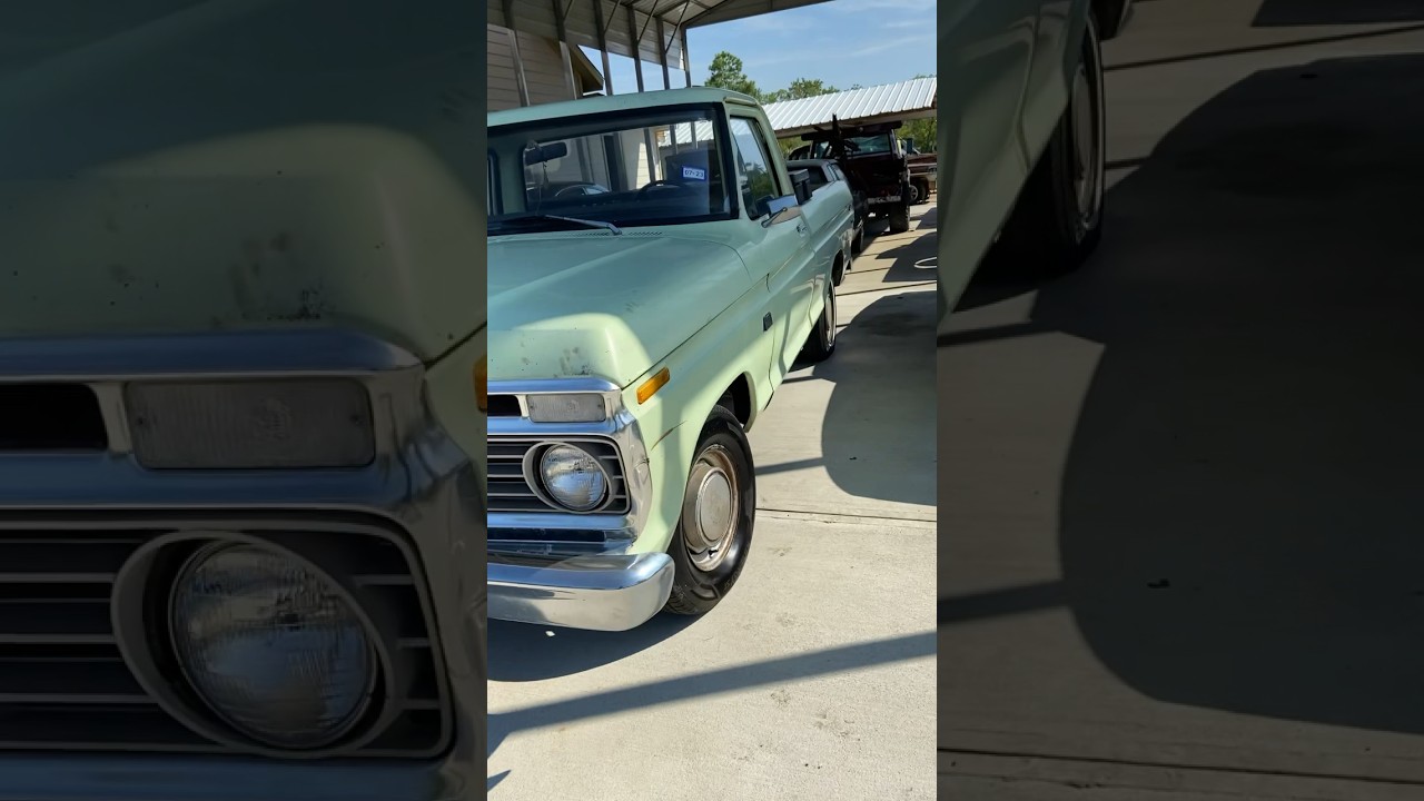 1973 Ford F100 custom factory short bed #dentside