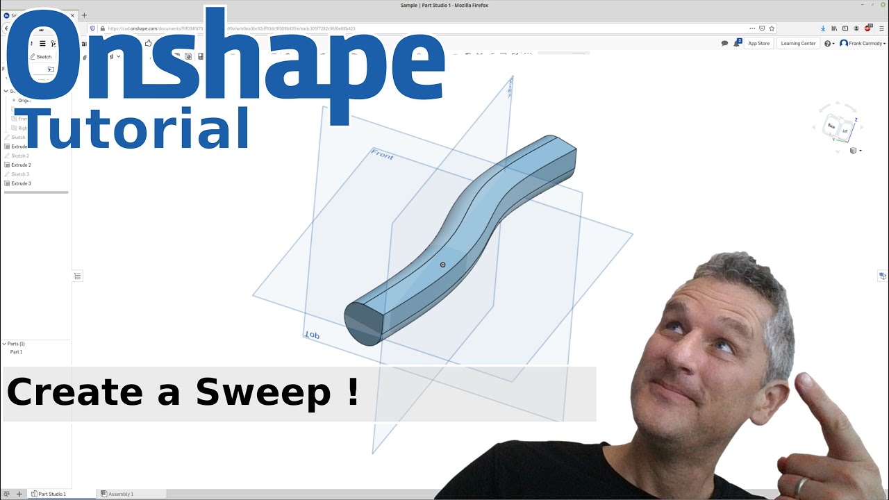 Onshape : 5 : Using Sweep