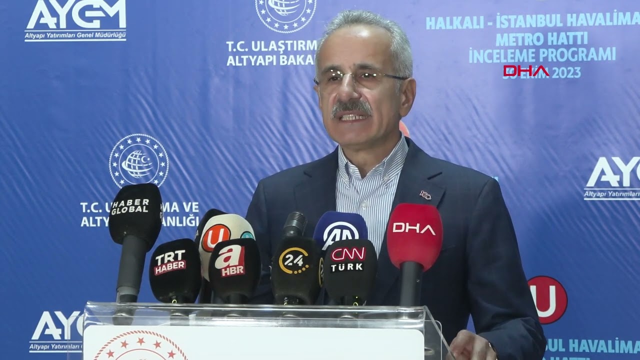 Bakan Uraloğlu Halkalı-İstanbul Havalimanı metrosu açılışı için tarih verdi
