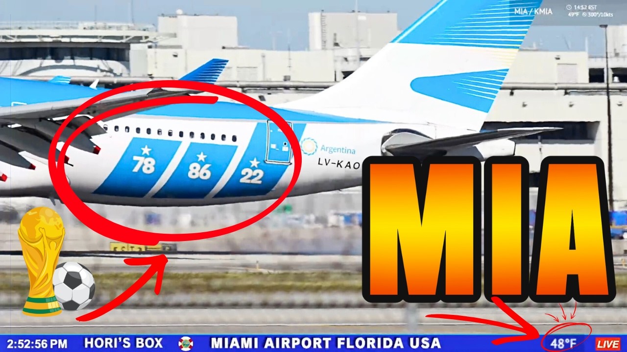 🔴  LIVE | MIA Plane Spotting at Miami International Airport  | February 1, 2026