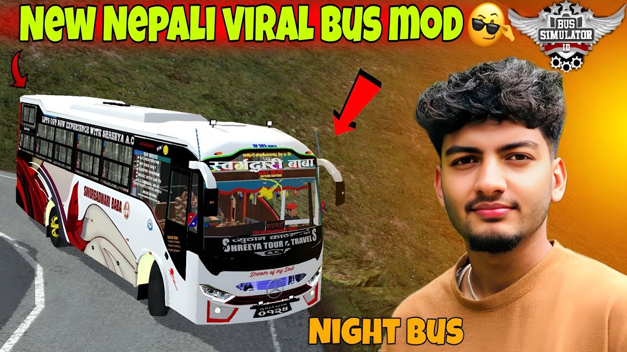 New nepali viral bus mod for bussid || new nepali bus mod 😱cabin view|| Nabin vlogs