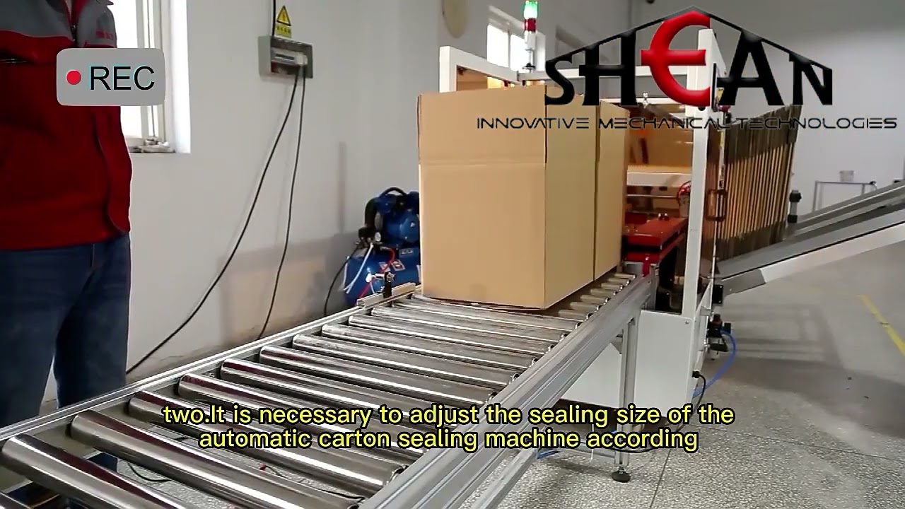 Automatic Adhesive Tape Carton Box Sealing Packing Machine