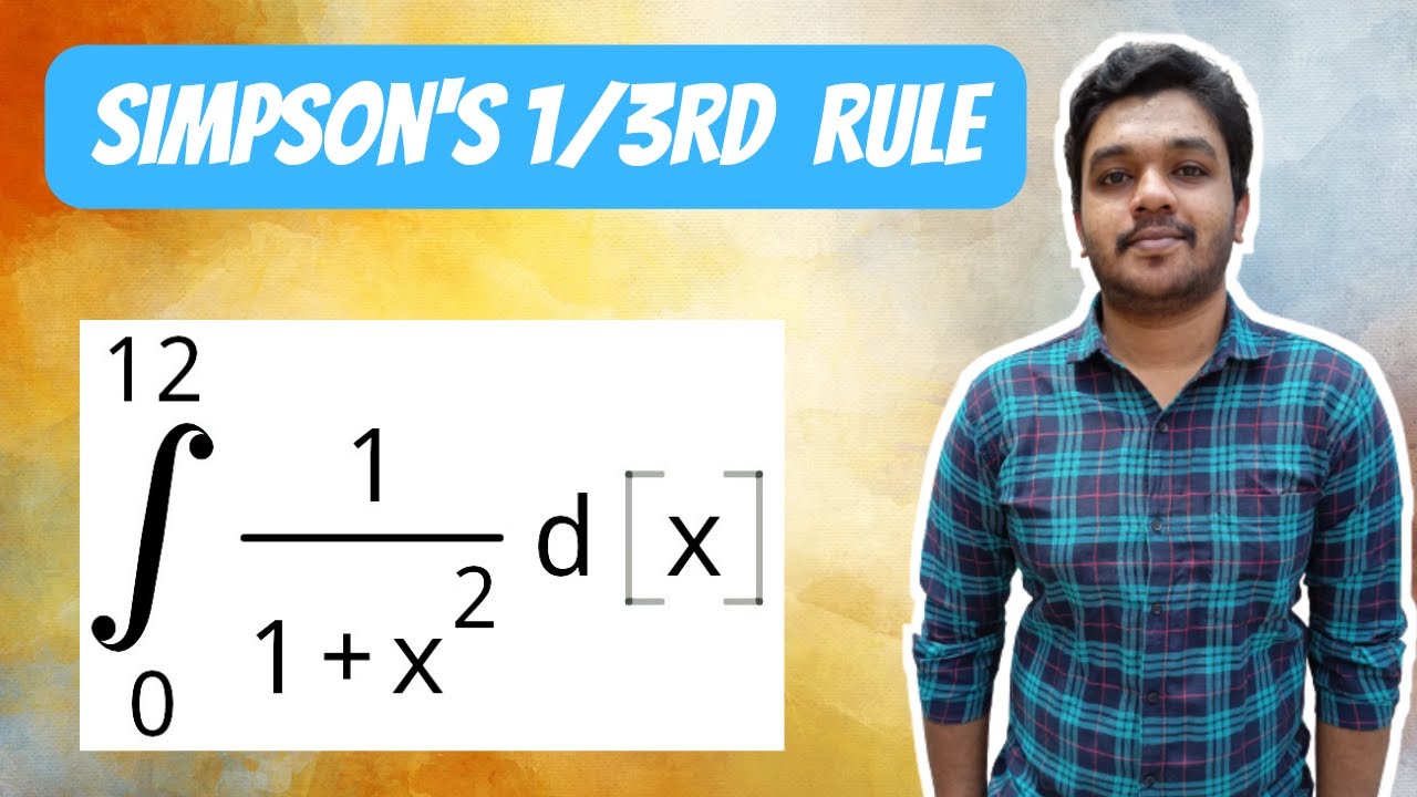 Simpson's 1/3 rd Rule | Numerical Integration |Engineering mathematics|Solved Example 2 |Mathspedia|