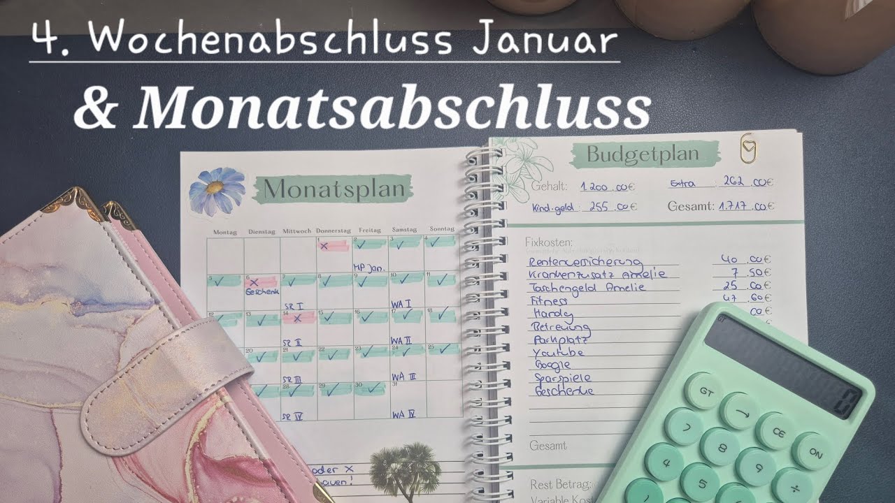 4. Wochenabschluss & Monatsabschluss Januar - Wie lief es?