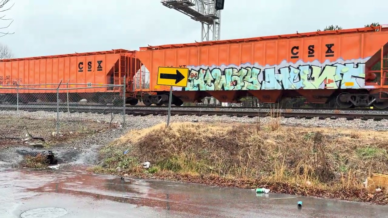 NS M410 departing Rocky Mount with a CP trailing!