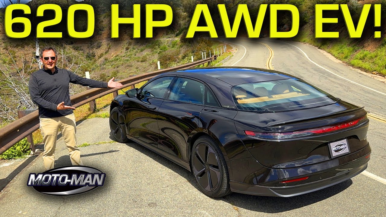 Lucid Air Touring: меньше мощности. меньше денег. Всё ещё безумно быстрый.
