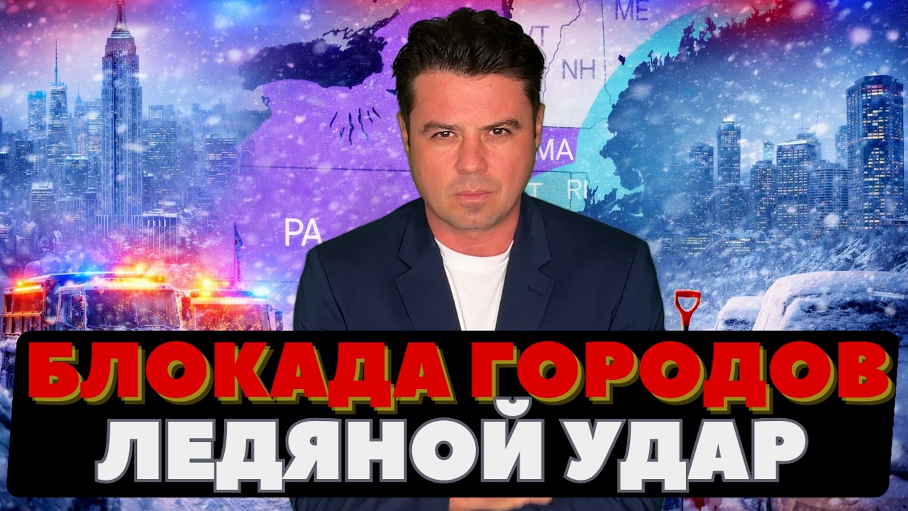 Территория США подверглась снежному захвату. Шторм выключил города. Ледяной удар по Америке.