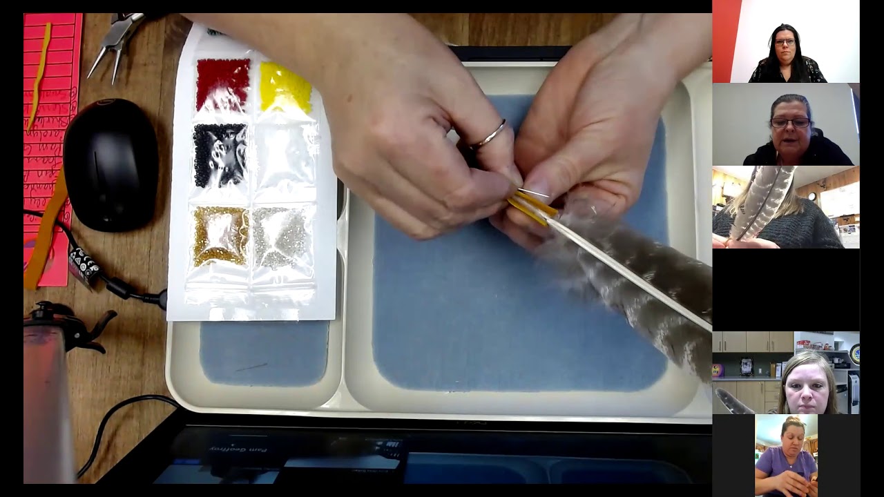 Beading Prayer Feather