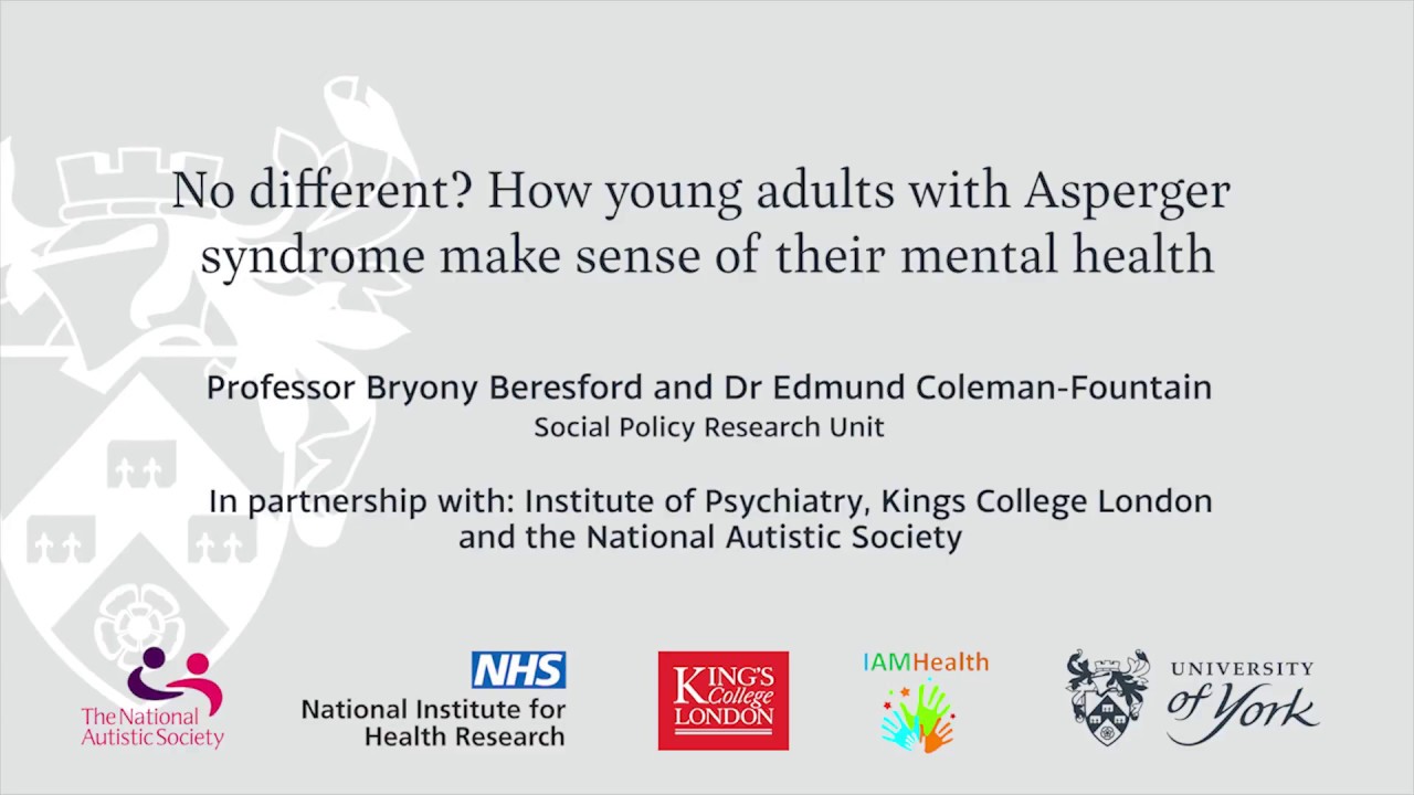 No different? How young adults with Asperger syndrome make sense of their mental health