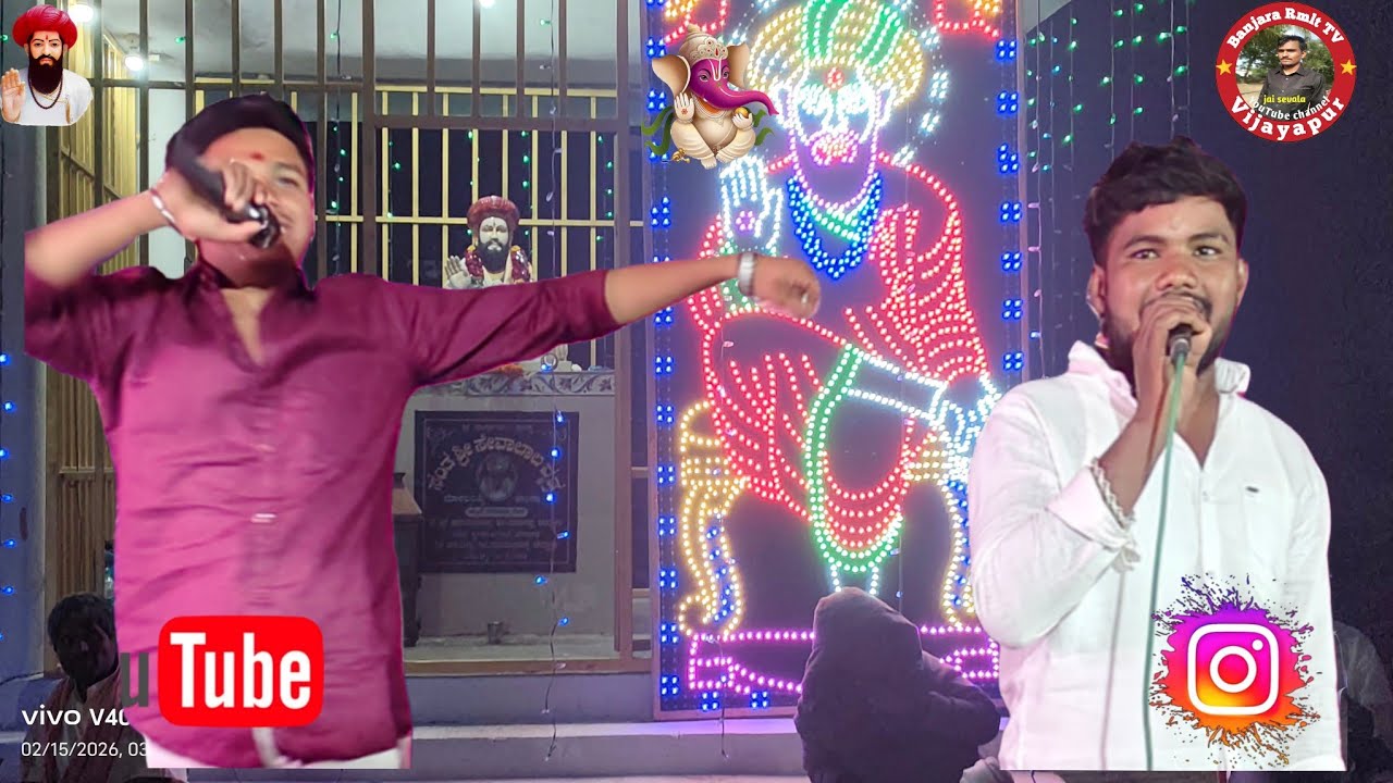 Sachin Rathod vs Ramu Chavan Banjara bhajan at Maraldinni tanda 