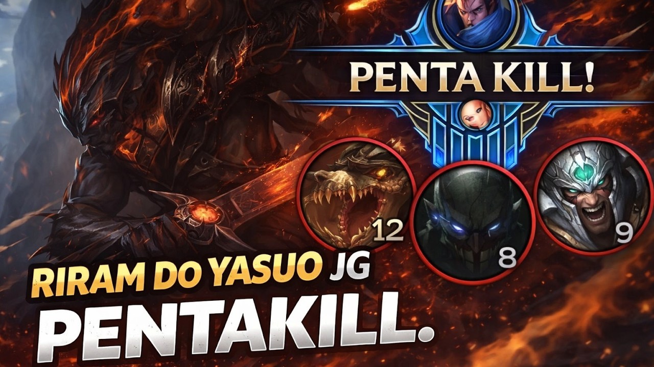 #9 RIRAM DO YASUO JG… EU DEI PENTAKILL NA CARA DELES🔥 YASUO FED VS TRYNDAMERE JUNGLE WILD RIFT! 🔥