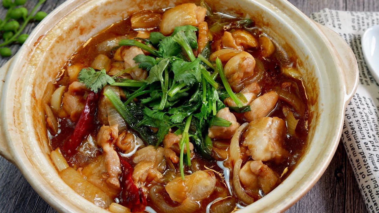 Only 7 ingredients! Super Easy Prawn Paste Chicken Pot 虾酱鸡煲 Chinese Cooking &bull; Chicken Recipe