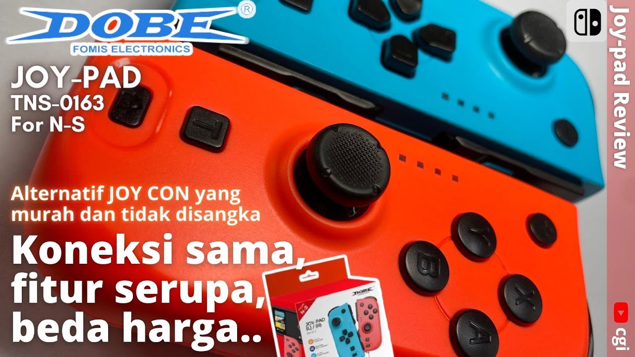 Review: JOY-PAD FOR NS DOBE Nintendo Switch - ini JOYPAD bukan JOYCON - alternatif JoyCon yang murah