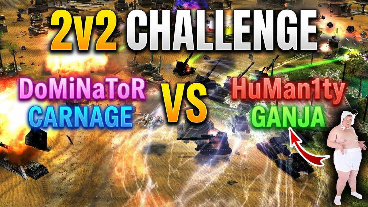 LIVE 🔴 PRO 2v2 | C&C Zero Hour - Generals Online
