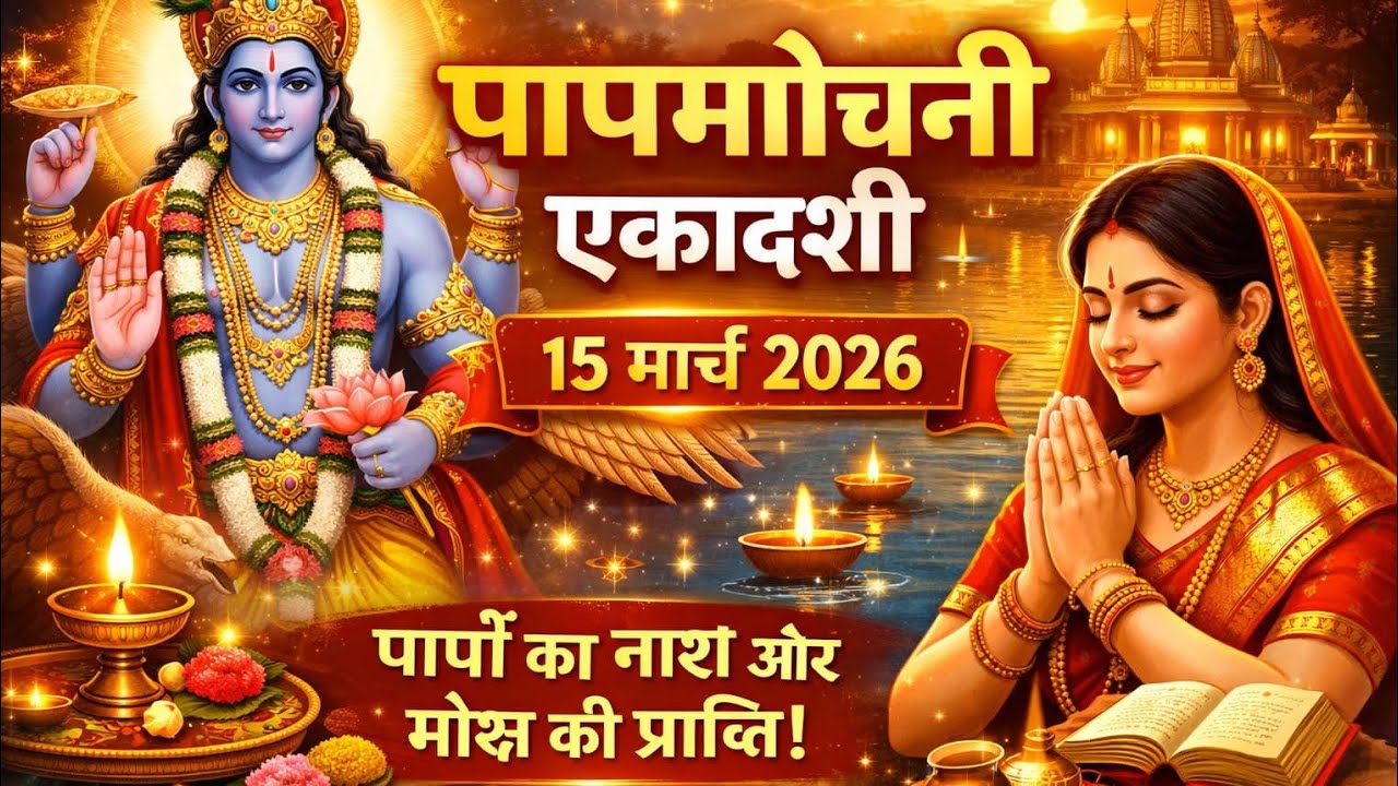 पाप से मुक्ति दिलाने वाली एकादशी पापमोचनी एकादशी 15 मार्च 2026