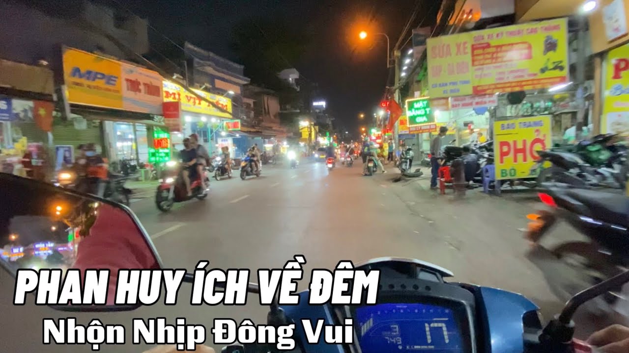 [01] Đường Phan Huy Ích Về Đêm – Đông Vui, Nhộn Nhịp Ánh Đèn
