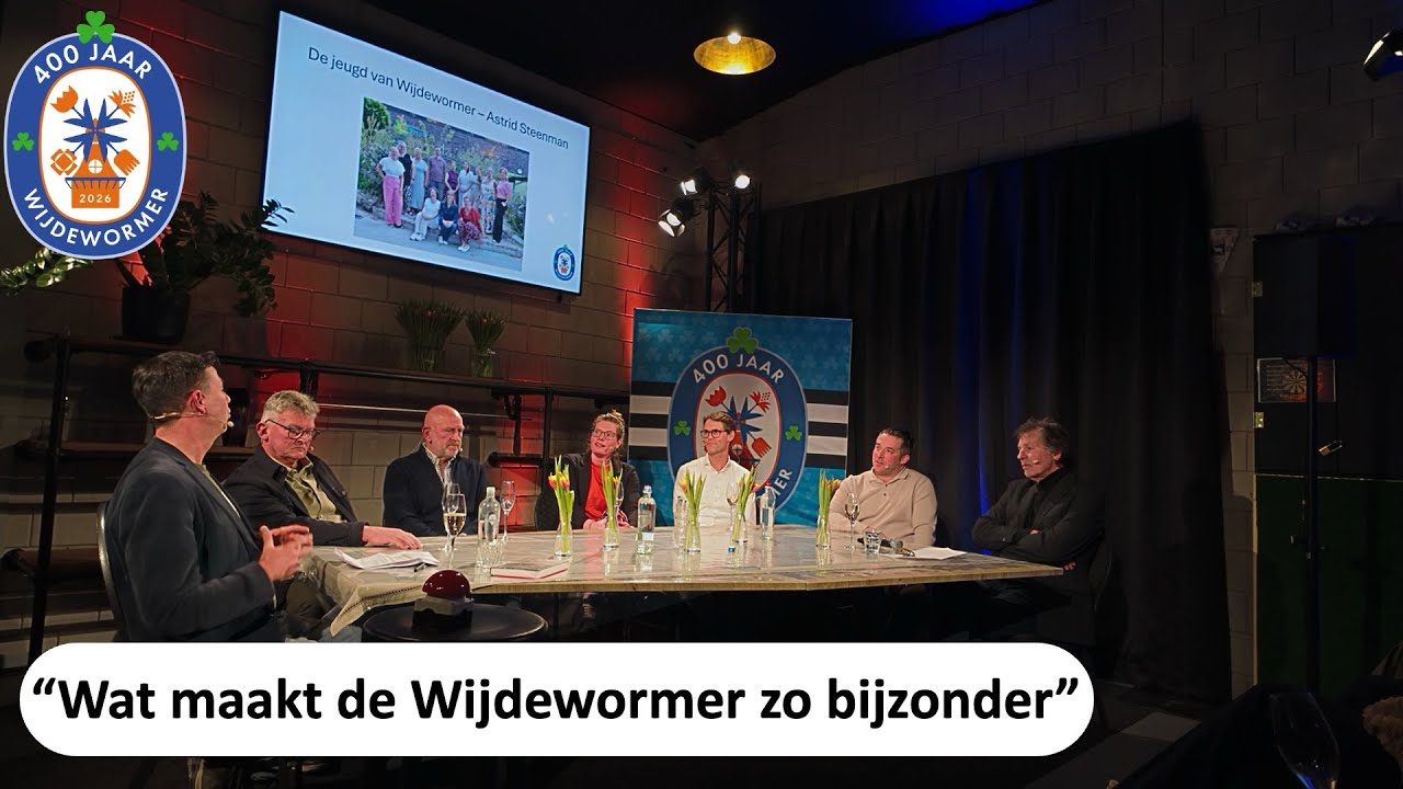 Talkshow 400 jaar Wijdewormer, de highlights