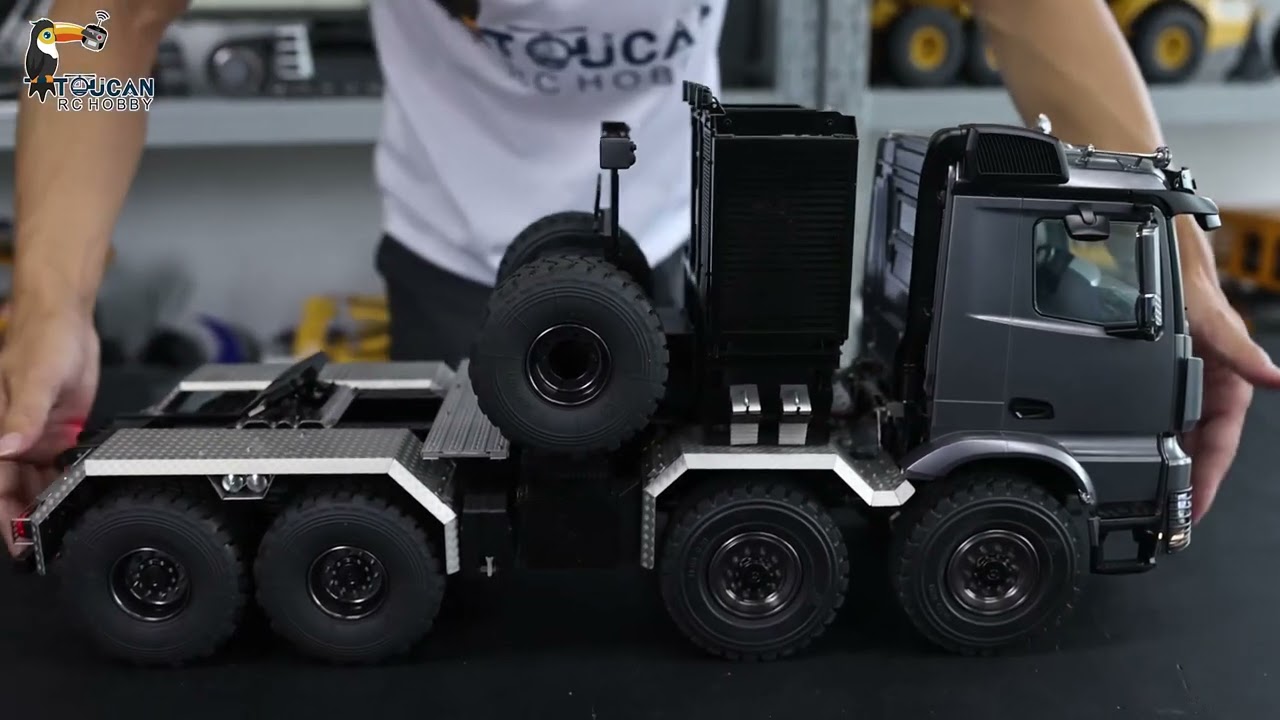 1/14 Metal 8x8 Off-Road RC Tractor Truck, Diff Lock