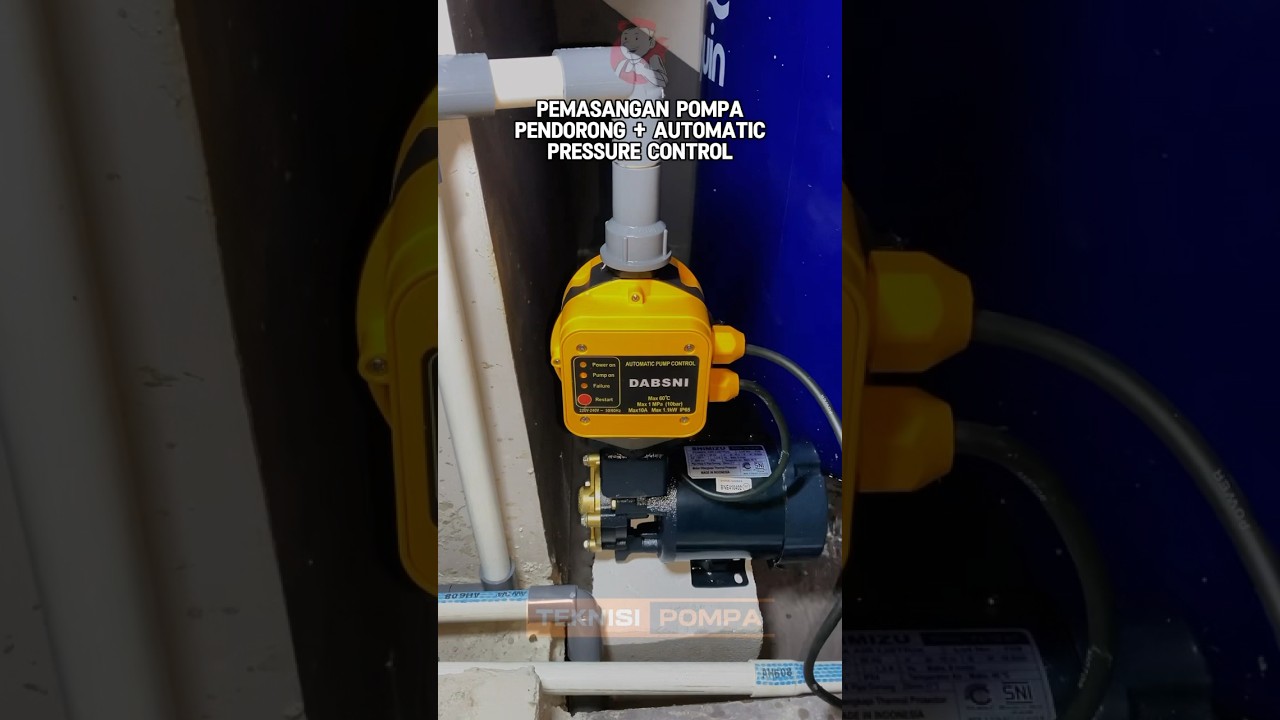 Pemasangan Pompa Pendorong Shimizu PS 128 BIT + Automatic Pressure Control #pompaair #shorts
