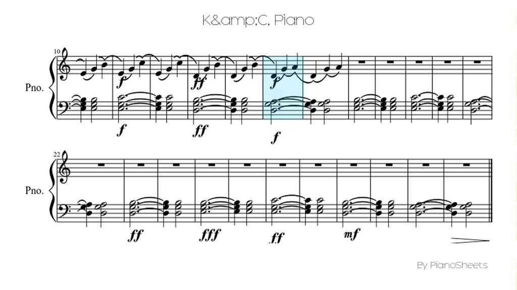 K&C [Piano Solo]