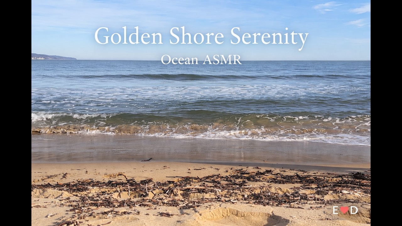 Tranquil Beach Ambience | Gentle Waves & Sandy Shore for Relaxation