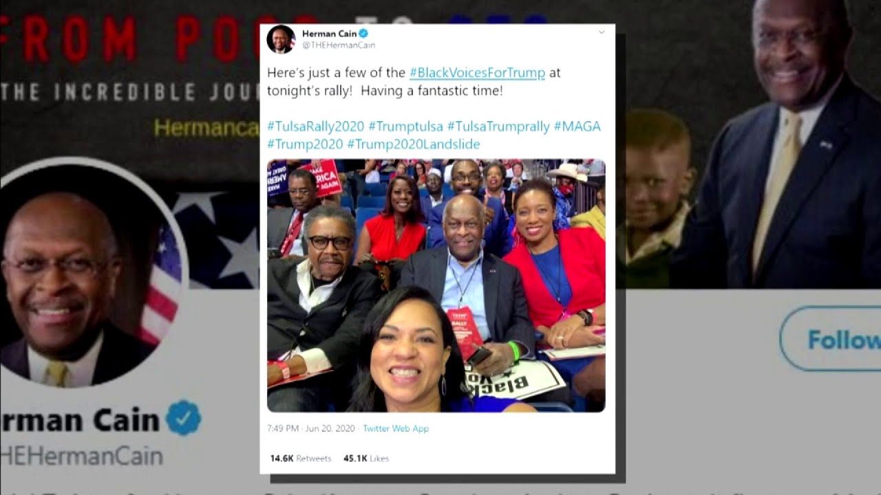 Herman Cain treated for COVID-19 after attending Trump rally