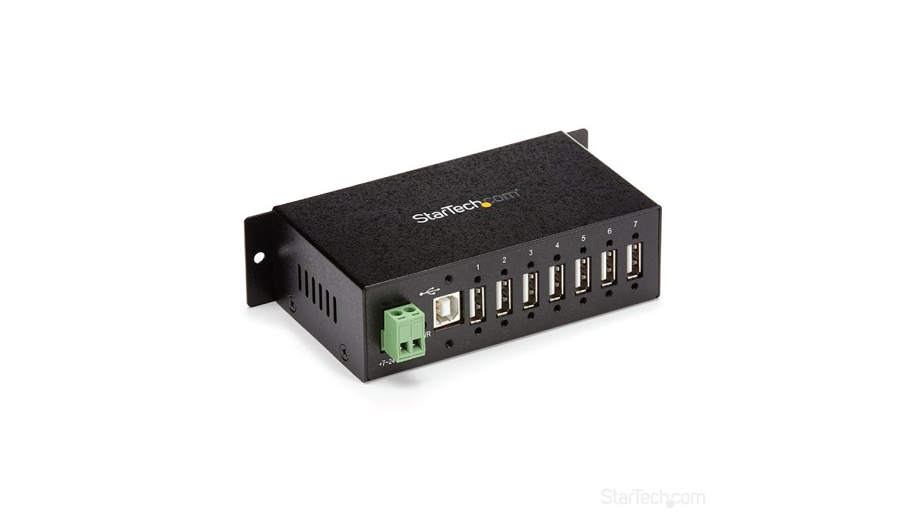 7-Port Industrial USB 2.0 Hub with ESD & 350W Surge Protection - ST7200USBM | StarTech.com