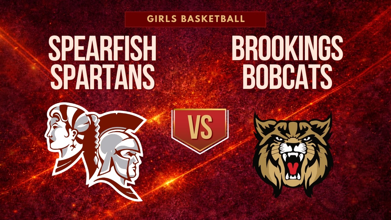 Spearfish Spartans Girls Basketball (Varsity) vs Brookings Bobcats
