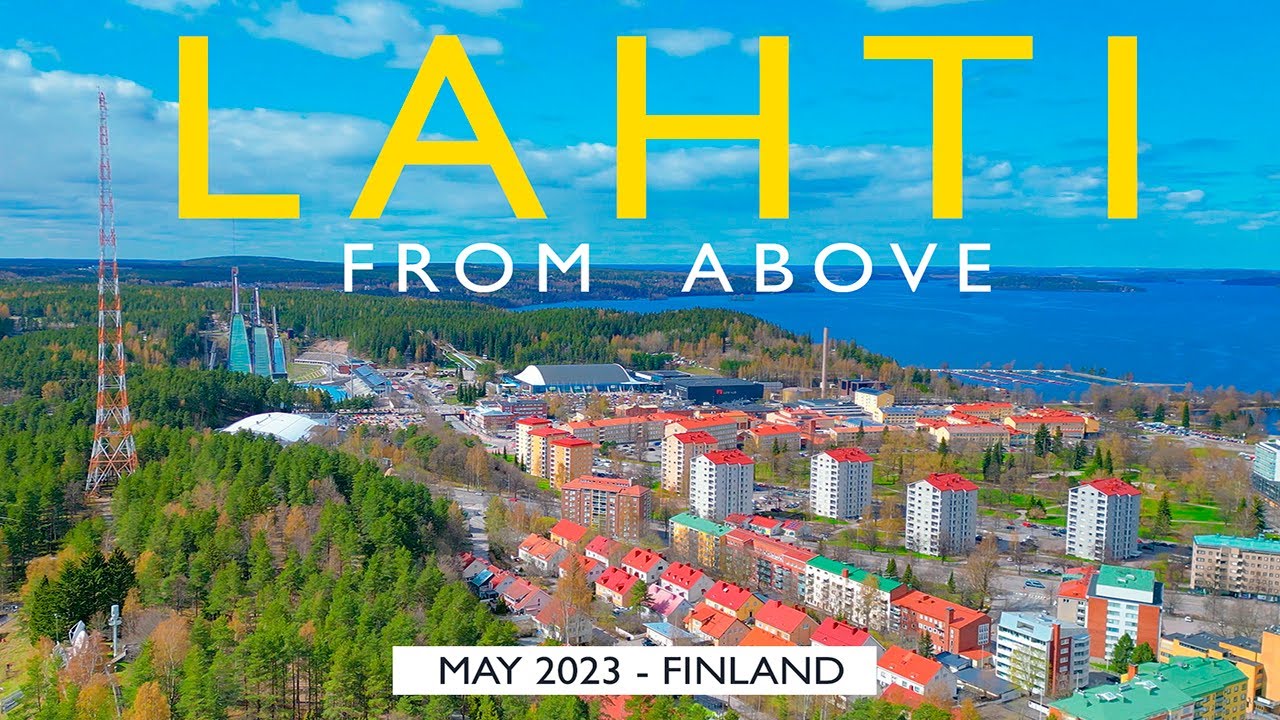 Lahti City from Above, May 2023, Finland [4K]
