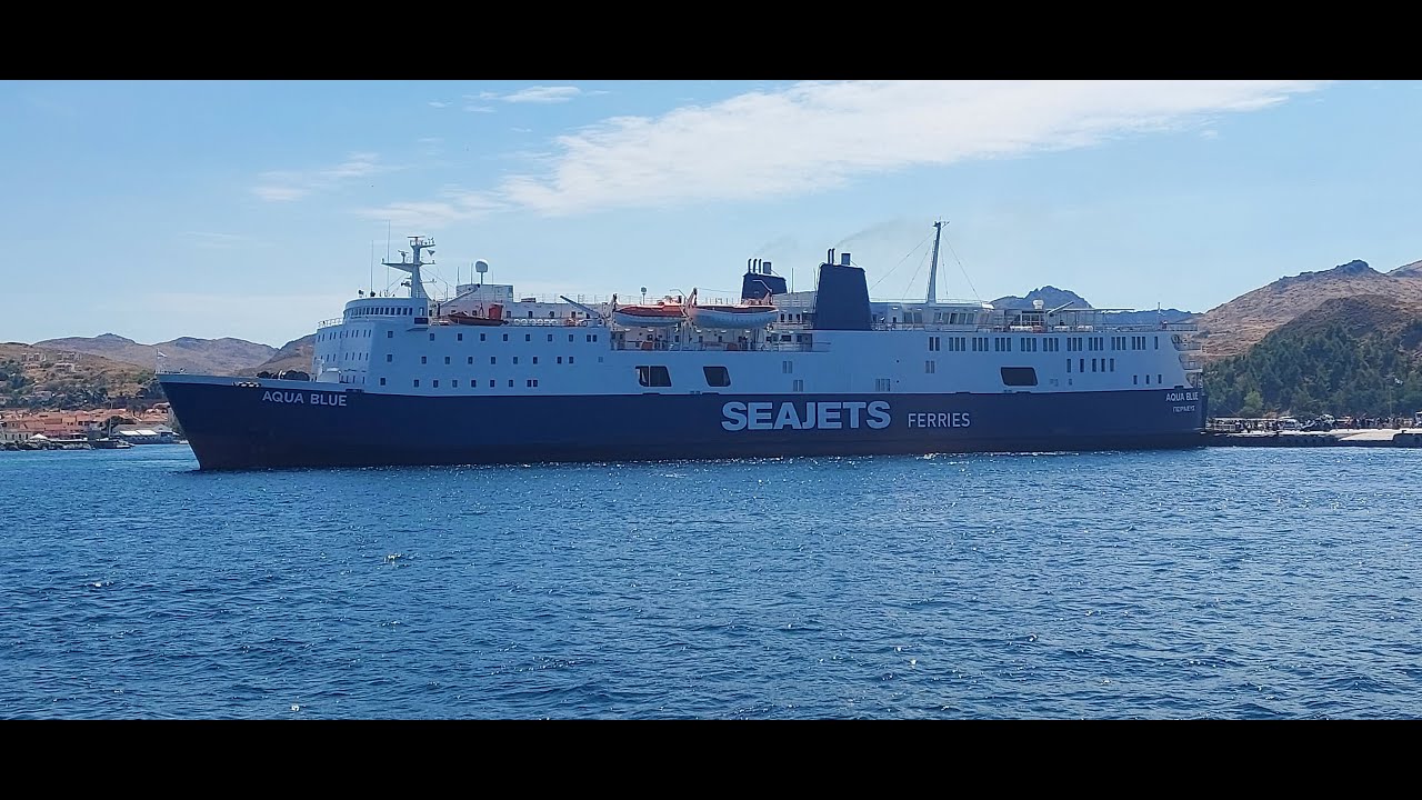 AQUA BLUE: Arrival At The Port Of Limnos & Departure From The Port Of Limnos