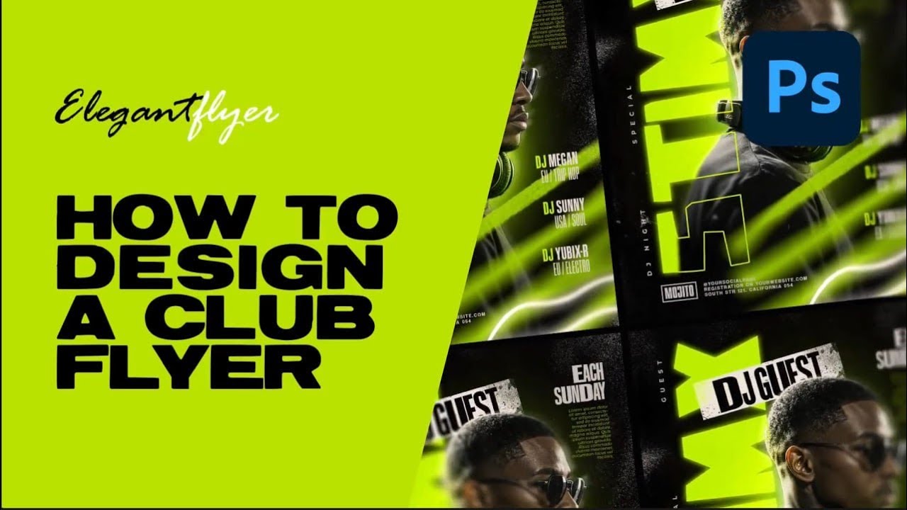 How to Make a DJ Flyer in Photoshop | Tutorial