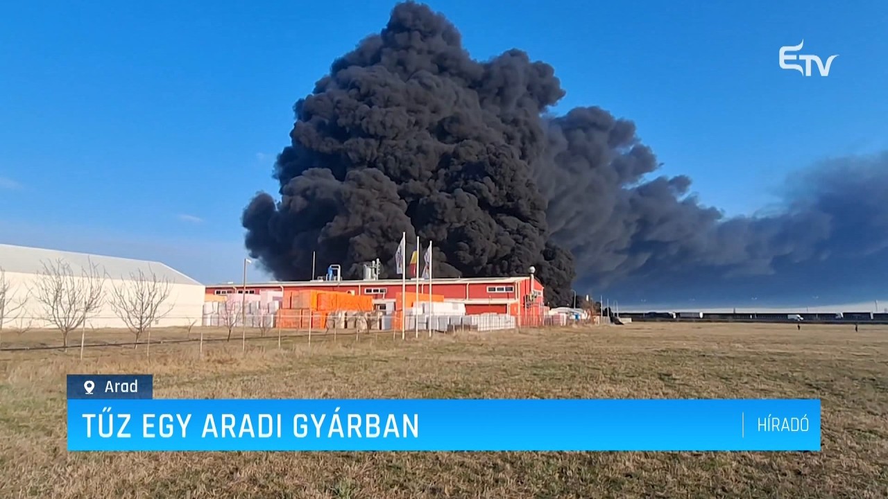 Tűz egy aradi gyárban – Erdély TV