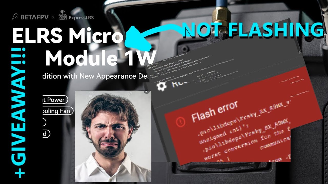 BetaFPV ELRS Micro Module 1w not FLASHING?! It could be DIP SWITCHES ExpressLRS Receiver
