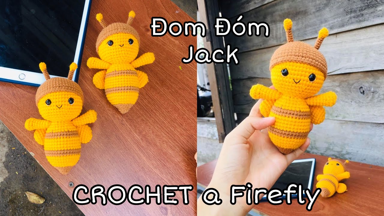 Crochet a FIREfly / Hướng dẫn móc Đom Đóm Jack / Boom House