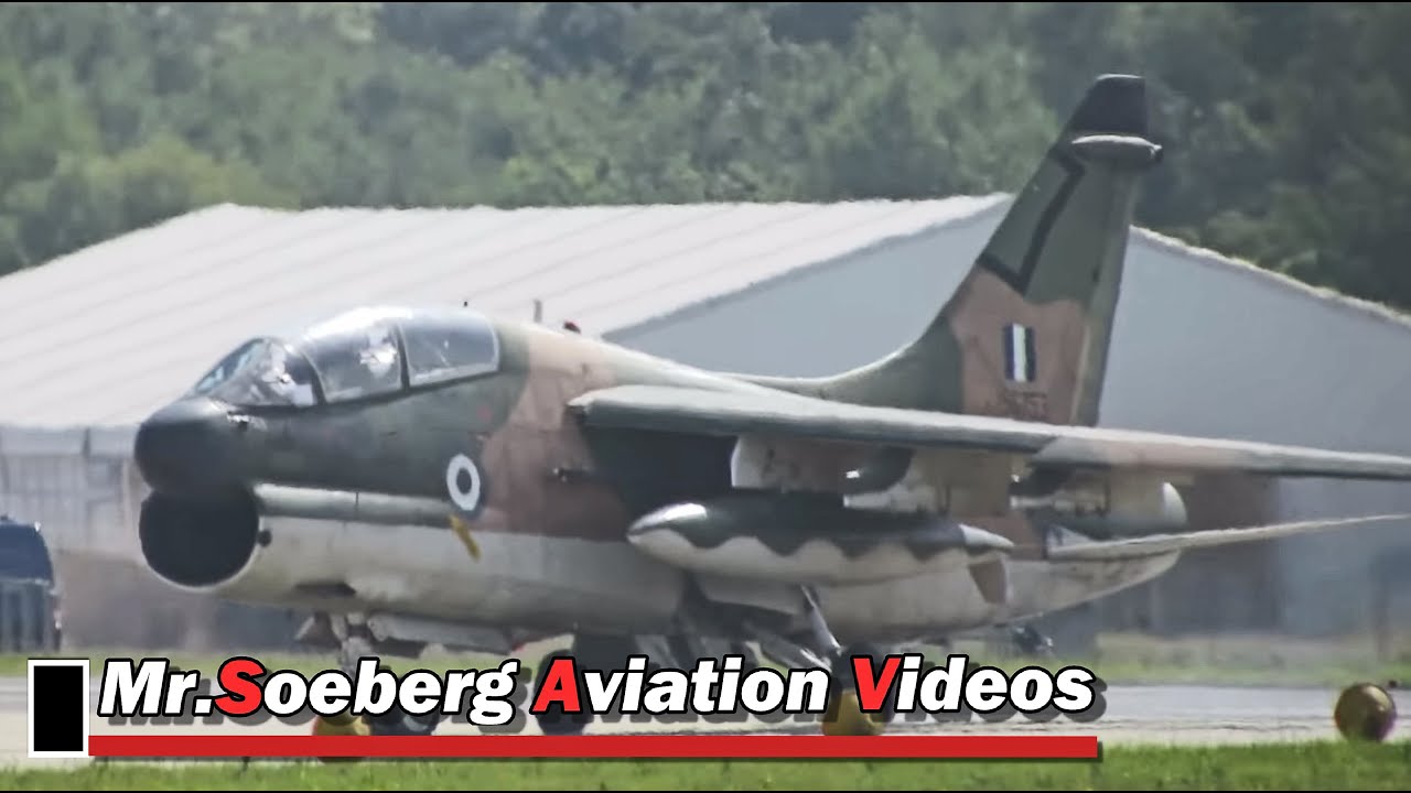 Beautiful Departure Volkel Airshow 2013; 2x Corsair II  Hellenic Air Force