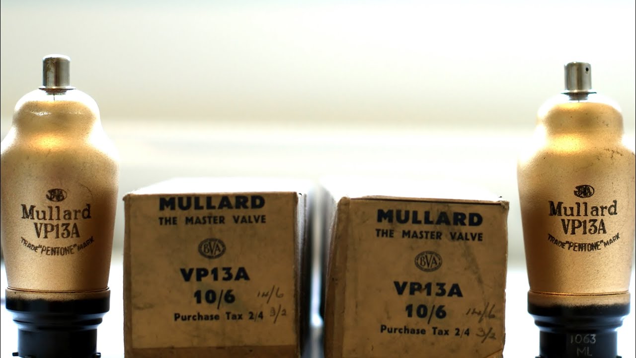 Two Mullard VP13A Variable MU Amplifier Pentode Vacuum Tubes #UnboxingVintageElectronicComponents