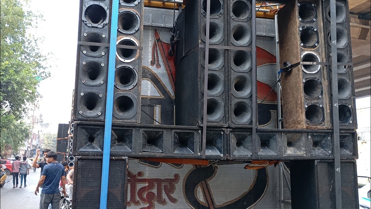 DJ Chaudhary yoddha sound testing in usmanpur #yodha dj #soundcheck #ganeshvisarjan #trendingvideo 