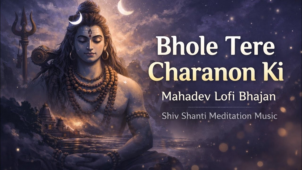 Bhole Tere Charanon Ki🙏 | Mahadev Lofi Bhajan🌙 | Shiv Shanti Meditation Music|Night Meditation Music