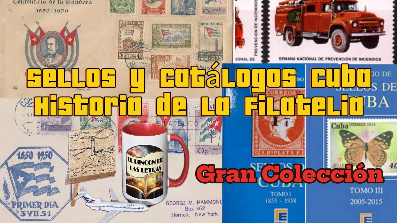 Sellos y catálogos Cuba Historia de la filatelia #philately