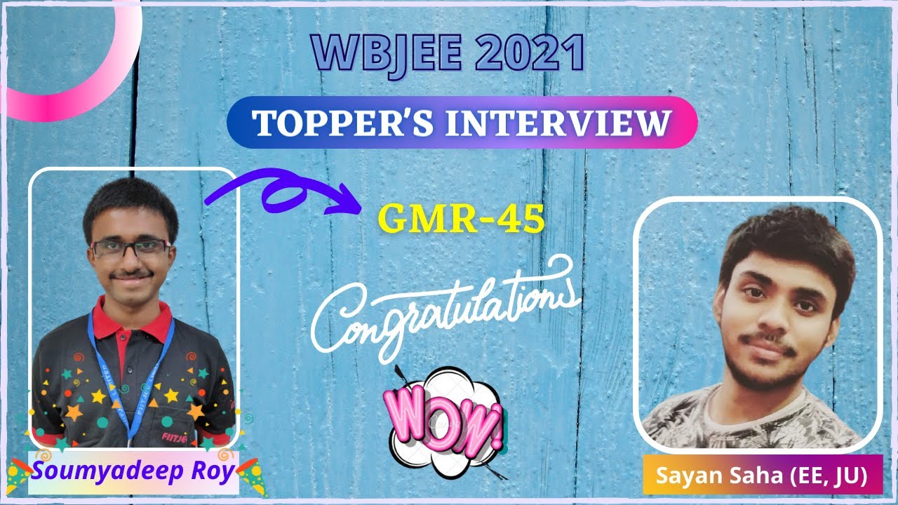 WBJEE TOPPER'S STRATEGY | ROADMAP FOR WBJEE RANK UNDER 100 | TOPPER TALKS