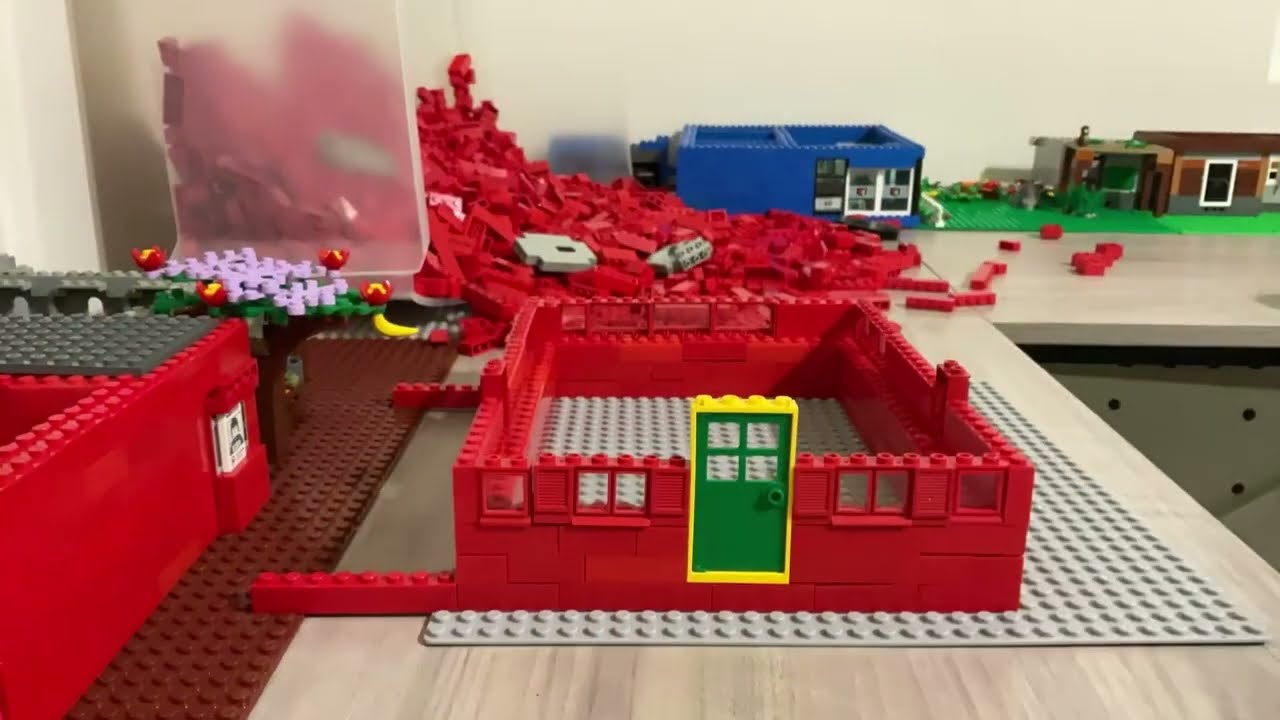 Logo movie. Lego city. Building Lego bank. Stop motion. Mr. NATER  [ Nater’s City Part 3]