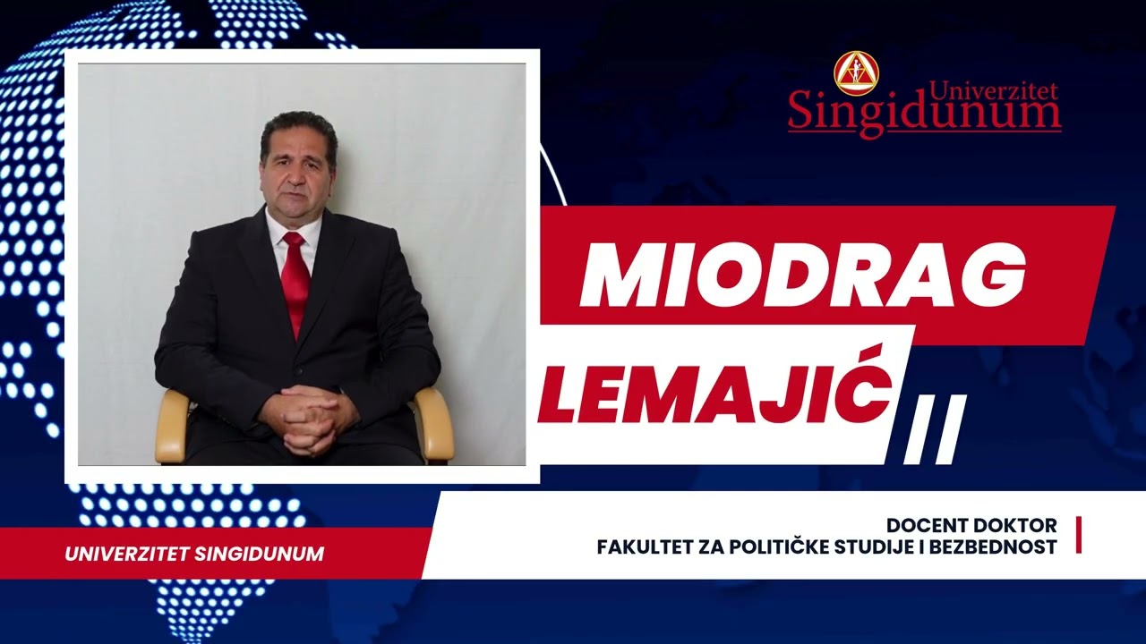 Doc. dr Miodrag Lemajić- Fakultet za političke studije i bezbednost