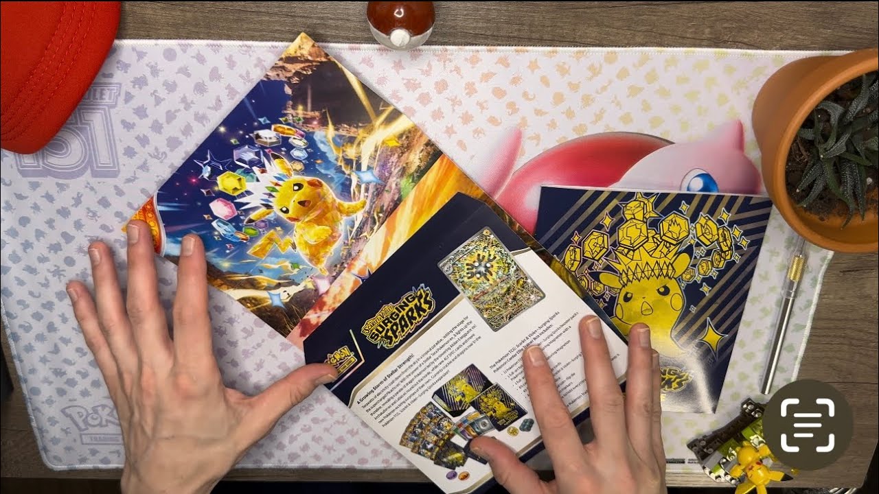 ASMR Pokemon TCG 🎴Unboxing ⚡️Surging Sparks⚡️ ETB [4K]🎥 ( whispered and mid tone )