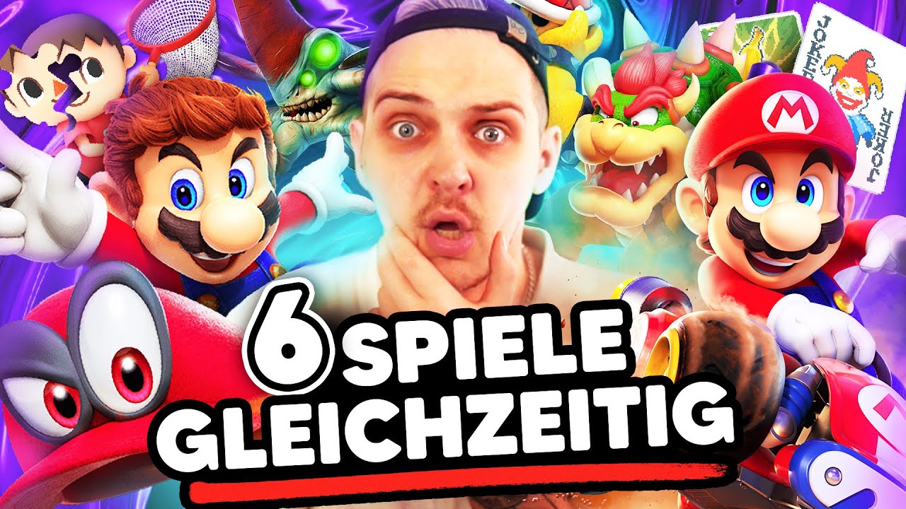 Wir haben 6 Spiele VERBUNDEN! (Mario Odyssey, Subnautica, Mario Kart…)