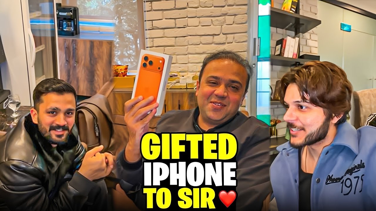 Finally Gifted 17 PRO MAX to Sir 🤩 Back to Home 😍