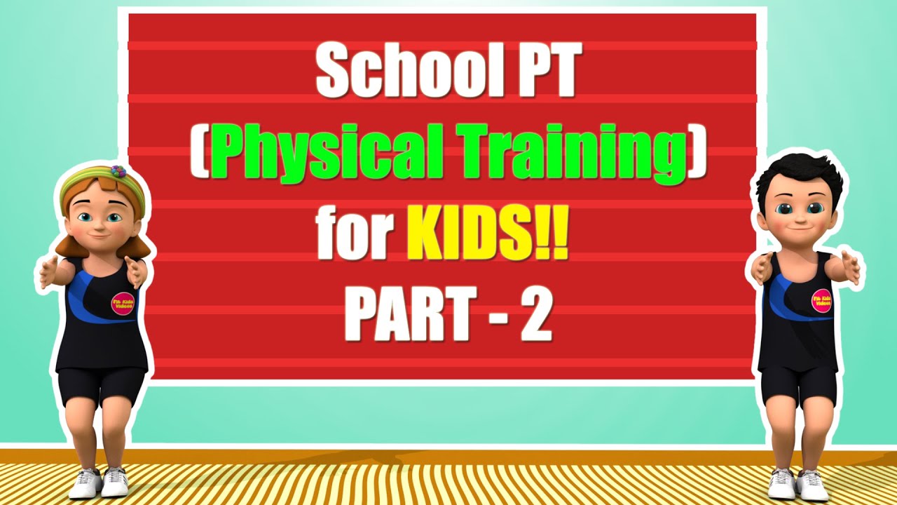 School PT (Physical training) for Students | Kids exercise | 3D Animation | Part 2