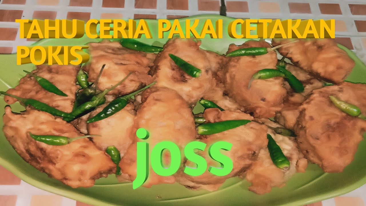 TAHU DI OLAH SEPERTI INI PAKAI CETAKAN PUKIS MANTAP