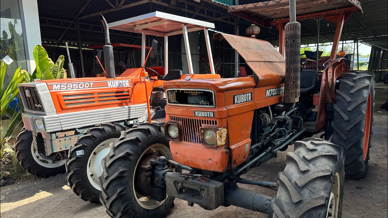 Kubota M5950DT Siêu Đẹp và Kubota M7000DT Siêu Rin cập bến Nông cơ Bảy Ghì. LH 0918.152.958