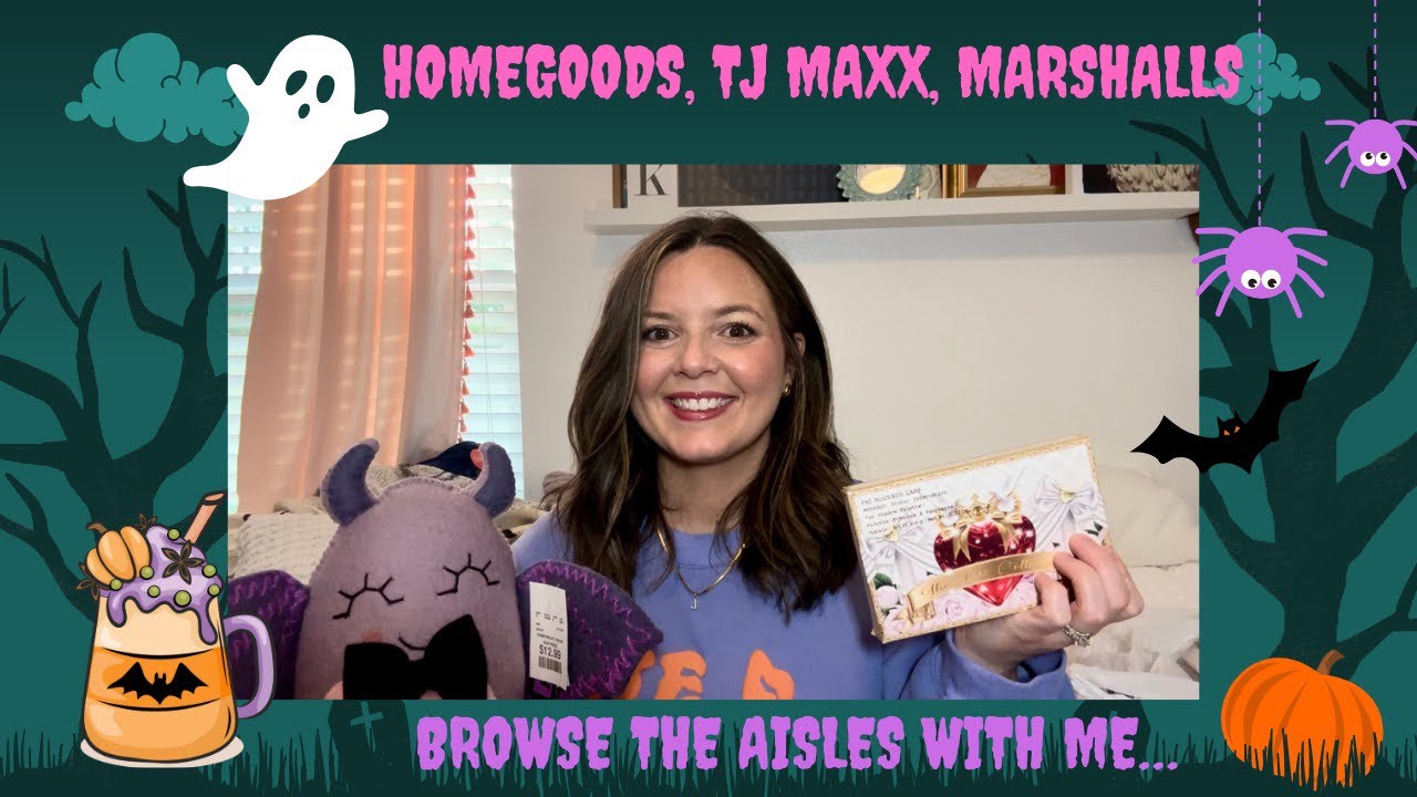Homegoods,T.J. Maxx, Marshall’s Haul/walk through! Kendra Scott, Pat Mcgrath, Tocca, Halloween decor